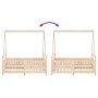 Estructura de cama para niños madera maciza de pino 70x140 cm de vidaXL, Cunas y camas para niños - Ref: Foro24-834501, Preci...