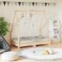 Solid pine wood bed frame for children 70x140 cm by vidaXL, Cribs and beds for children - Ref: Foro24-834486, Price: 107,30 €...