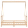 Solid pine wood bed frame for children 70x140 cm by vidaXL, Cribs and beds for children - Ref: Foro24-834486, Price: 107,30 €...