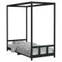 Estructura de cama para niños madera de pino negro 90x200 cm de vidaXL, Cunas y camas para niños - Ref: Foro24-834524, Precio...