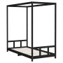 Estructura de cama para niños madera de pino negro 90x200 cm de vidaXL, Cunas y camas para niños - Ref: Foro24-834524, Precio...