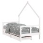 Children's bed frame and white pine wood drawers 80x160 cm by vidaXL, Cribs and beds for children - Ref: Foro24-834544, Price...