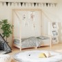 Estructura de cama para niños madera maciza de pino 70x140 cm de vidaXL, Cunas y camas para niños - Ref: Foro24-835706, Preci...