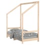 Estructura de cama para niños madera maciza de pino 70x140 cm de vidaXL, Cunas y camas para niños - Ref: Foro24-835706, Preci...