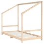 Estructura de cama para niños madera maciza de pino 90x200 cm de vidaXL, Cunas y camas para niños - Ref: Foro24-835703, Preci...