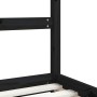 Black pine wood children's bed frame 90x190 cm by vidaXL, Cribs and beds for children - Ref: Foro24-835714, Price: 97,89 €, D...