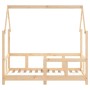 Estructura de cama para niños madera maciza de pino 70x140 cm de vidaXL, Cunas y camas para niños - Ref: Foro24-835721, Preci...