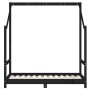 Estructura de cama para niños madera de pino negro 70x140 cm de vidaXL, Cunas y camas para niños - Ref: Foro24-835708, Precio...