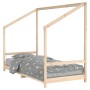 Solid pine wood children's bed frame 90x190 cm by vidaXL, Cribs and beds for children - Ref: Foro24-835712, Price: 91,06 €, D...