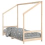 Estructura de cama para niños madera maciza de pino 80x200 cm de vidaXL, Cunas y camas para niños - Ref: Foro24-835700, Preci...