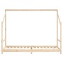 Estructura de cama para niños madera maciza de pino 80x200 cm de vidaXL, Cunas y camas para niños - Ref: Foro24-835700, Preci...