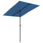 Garden umbrella with light blue aluminum pole 2x1.5 m by vidaXL, Umbrellas - Ref: Foro24-47343, Price: 44,15 €, Discount: %