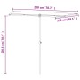 Garden umbrella with light blue aluminum pole 2x1.5 m by vidaXL, Umbrellas - Ref: Foro24-47343, Price: 44,15 €, Discount: %