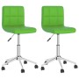 Swivel dining chairs 2 units green synthetic leather by vidaXL, dining chairs - Ref: Foro24-334476, Price: 98,17 €, Discount: %