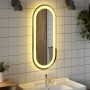 Espejo de baño LED ovalado 70x30 cm de vidaXL, Espejos - Ref: Foro24-353284, Precio: 43,75 €, Descuento: %