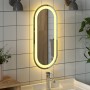 Espejo de baño LED ovalado 60x25 cm de vidaXL, Espejos - Ref: Foro24-353283, Precio: 35,56 €, Descuento: %