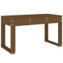 Solid pine wood garden bench in honey brown color, 80x38x45 cm. by vidaXL, garden benches - Ref: Foro24-825089, Price: 78,99 ...