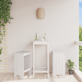 Kitchen stools 2 units solid white pine wood 40x36x75 cm by vidaXL, Garden chairs - Ref: Foro24-825346, Price: 111,21 €, Disc...