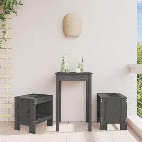 Garden stools 2 pcs solid pine wood gray 40x36x45 cm by vidaXL, Garden chairs - Ref: Foro24-825340, Price: 86,99 €, Discount: %