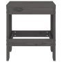 Garden stools 2 pcs solid pine wood gray 40x36x45 cm by vidaXL, Garden chairs - Ref: Foro24-825340, Price: 86,66 €, Discount: %