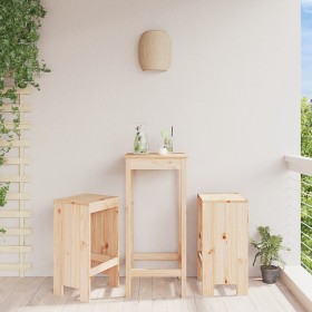 Küchenhochhocker 2 Stück aus massivem Kiefernholz 40x36x75 cm von vidaXL, Gartenstühle - Ref: Foro24-825345, Preis: 98,99 €, ...