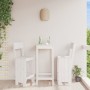 Kitchen stools 2 pcs white pine wood 40x48.5x115.5 cm by vidaXL, Garden chairs - Ref: Foro24-825360, Price: 130,06 €, Discoun...