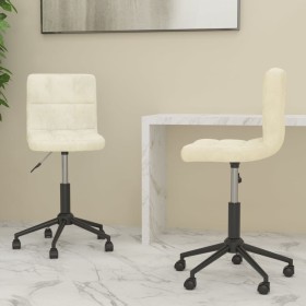 Swivel office chairs 2 units cream velvet by vidaXL, dining chairs - Ref: Foro24-334490, Price: 95,99 €, Discount: %