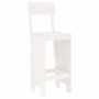 Kitchen stools 2 pcs white pine wood 40x48.5x115.5 cm by vidaXL, Garden chairs - Ref: Foro24-825360, Price: 130,06 €, Discoun...