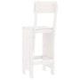 Kitchen stools 2 pcs white pine wood 40x48.5x115.5 cm by vidaXL, Garden chairs - Ref: Foro24-825360, Price: 130,06 €, Discoun...