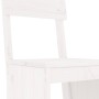 Kitchen stools 2 pcs white pine wood 40x48.5x115.5 cm by vidaXL, Garden chairs - Ref: Foro24-825360, Price: 130,06 €, Discoun...