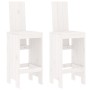 Kitchen stools 2 pcs solid white pine wood 40x42x120cm by vidaXL, Garden chairs - Ref: Foro24-825353, Price: 141,99 €, Discou...