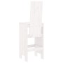 Kitchen stools 2 pcs solid white pine wood 40x42x120cm by vidaXL, Garden chairs - Ref: Foro24-825353, Price: 141,99 €, Discou...