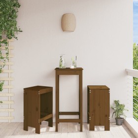 Kitchen stools 2 pcs honey brown pine wood 40x36x75 cm by vidaXL, Garden chairs - Ref: Foro24-825348, Price: 109,35 €, Discou...