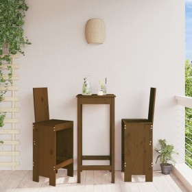 Kitchen stools 2 pcs honey brown pine wood 40x42x120 cm by vidaXL, Garden chairs - Ref: Foro24-825355, Price: 141,99 €, Disco...