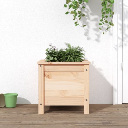 Jardinera madera maciza de pino 40x40x39 cm de vidaXL, Maceteros y jardineras - Ref: Foro24-825247, Precio: 52,99 €, Descuent...