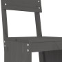 Kitchen stools 2 pcs gray pine wood 40x48.5x115.5 cm by vidaXL, Garden chairs - Ref: Foro24-825361, Price: 130,06 €, Discount: %