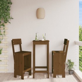 Küchenhocker 2 Stück braunes Kiefernholz 40x48,5x115,5 cm von vidaXL, Gartenstühle - Ref: Foro24-825362, Preis: 95,99 €, Raba...