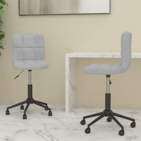 Swivel dining chairs 2 units light gray velvet by vidaXL, dining chairs - Ref: Foro24-334491, Price: 78,99 €, Discount: %