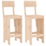 Kitchen stools 2 units solid pine wood 40x48.5x115.5 cm by vidaXL, Garden chairs - Ref: Foro24-825359, Price: 115,14 €, Disco...