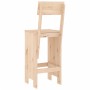 Kitchen stools 2 units solid pine wood 40x48.5x115.5 cm by vidaXL, Garden chairs - Ref: Foro24-825359, Price: 115,14 €, Disco...