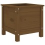 Solid honey brown pine wood planter 40x40x39 cm by vidaXL, Pots and planters - Ref: Foro24-825250, Price: 59,36 €, Discount: %