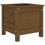 Solid honey brown pine wood planter 40x40x39 cm by vidaXL, Pots and planters - Ref: Foro24-825250, Price: 59,36 €, Discount: %