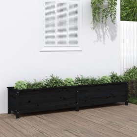 Raised garden bed black pine wood 199.5x40x39 cm by vidaXL, Pots and planters - Ref: Foro24-825272, Price: 138,40 €, Discount: %