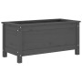 Solid gray pine wood planter 82.5x40x39 cm by vidaXL, Pots and planters - Ref: Foro24-825256, Price: 77,55 €, Discount: %