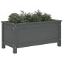 Solid gray pine wood planter 82.5x40x39 cm by vidaXL, Pots and planters - Ref: Foro24-825256, Price: 77,55 €, Discount: %