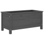 Solid gray pine wood planter 82.5x40x39 cm by vidaXL, Pots and planters - Ref: Foro24-825256, Price: 77,55 €, Discount: %