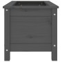 Solid gray pine wood planter 82.5x40x39 cm by vidaXL, Pots and planters - Ref: Foro24-825256, Price: 77,55 €, Discount: %