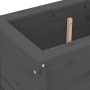 Solid gray pine wood planter 82.5x40x39 cm by vidaXL, Pots and planters - Ref: Foro24-825256, Price: 77,55 €, Discount: %