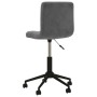 Swivel dining chairs 2 units dark gray velvet by vidaXL, dining chairs - Ref: Foro24-334492, Price: 95,24 €, Discount: %