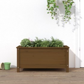 Solid honey brown pine wood planter 82.5x40x39 cm by vidaXL, Pots and planters - Ref: Foro24-825257, Price: 77,99 €, Discount: %